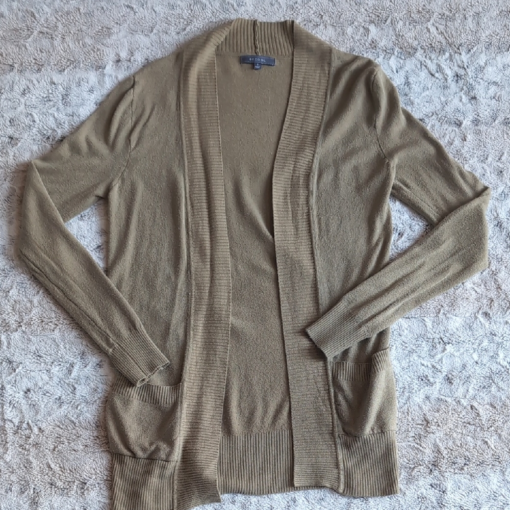 Be Cool Lightweight Open Cardigan with Pockets